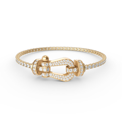 Lume Jewelry「FORCE」ラージホースシュー フルダイヤモンドテニスブレスレット